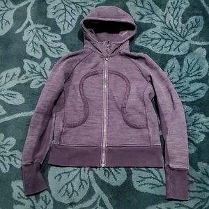 Lululemon Scuba hoodie - Size 10 - Rare Gray Marl - "Breathe deeply"
